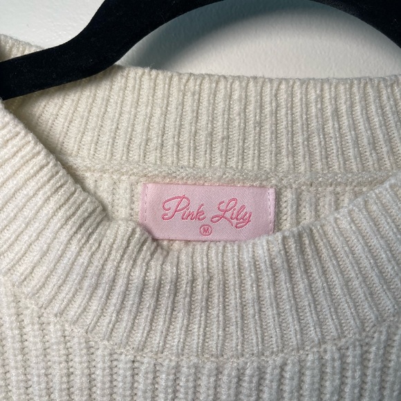 Pink Lily Color Block Sweater - Picture 3 of 4